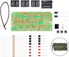 6-Digit DIY Digital Electronic Clock Kit Alarm Clock Kit for Soldering Practice