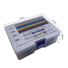 Electronic Component Kit 1390 Pcs LED Diodes Resistors Capacitors Transistors
