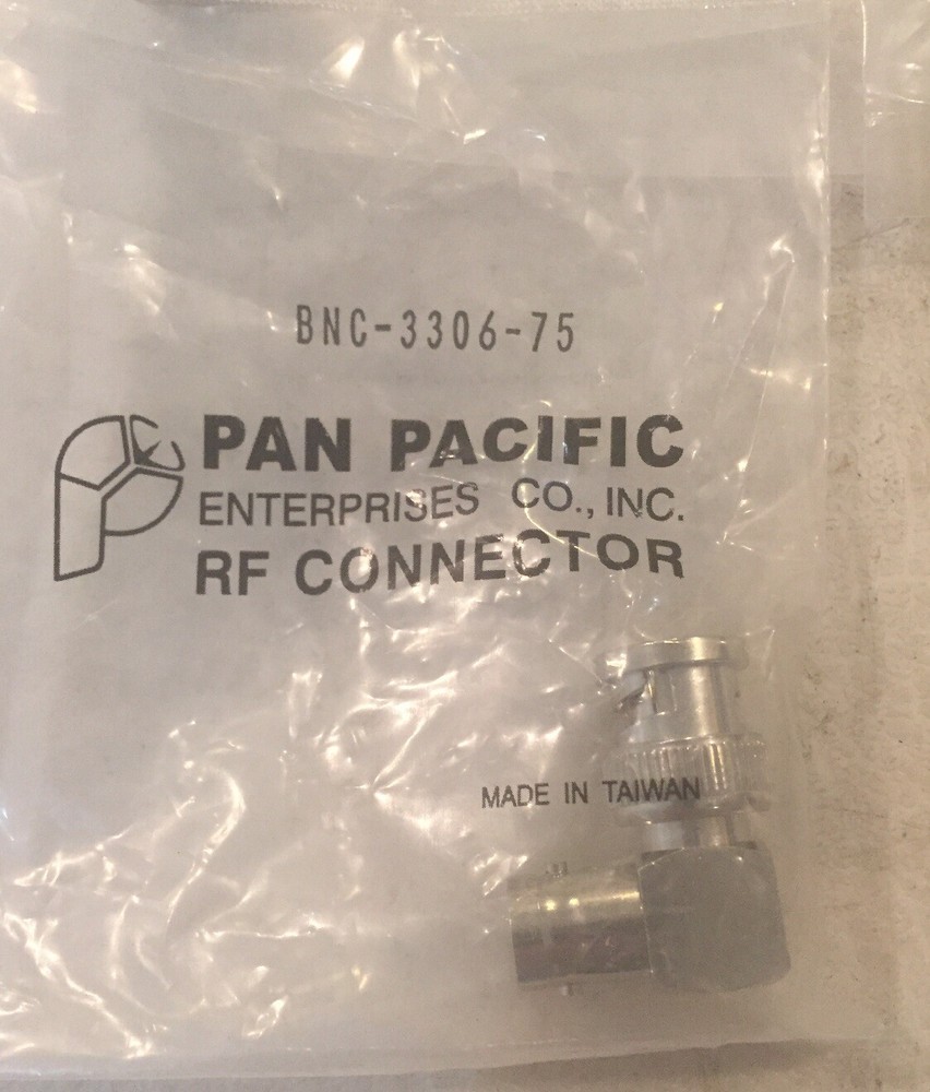 Lot Of 15 Pan Pacific BNC -3306-75 RF Connector