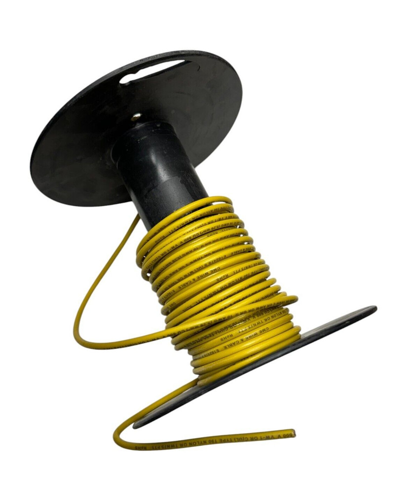 CME E102470 Yellow Machine Tool Wire 10 AWG Approx 27′ Long, 1 lbs 8oz