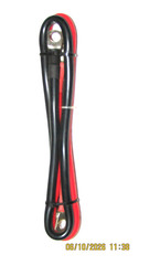 Pair of 24″ Battery Cables for Audio – 6AWG Wire, Red & Black, 5/16 connectors