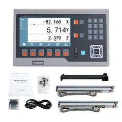 BIG Metal LCD Digital Readout YH800-2P With 2 PCS Linear Scales Linear Encoder