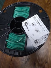 Wire Conductor 500 ft. 12 Green Solid CU THWN Wire