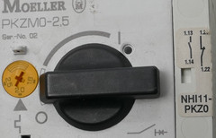 Moeller Motor Circuit Breaker | PKZM0-2.5 + Auxiliary Switch | NHI11-PKZ0