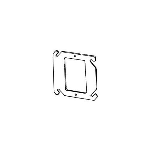 Appleton/O-Z 8468F, 4″ Box, Steel, 1 Device, Flat, Electrical Box Mud Ring, 1 pc