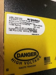 New HUBBELL HBL3W100 SPIKESHIELD TRANSIENT VOLTAGE SURGE SUPPRESSOR
