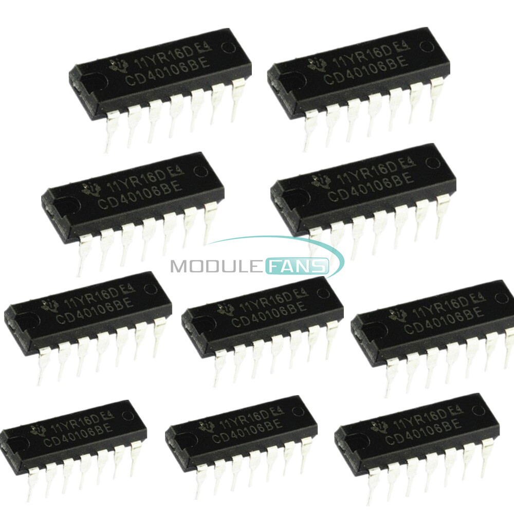10PCS CD40106BE 40106 CD40106 DIP-14 HEX SCHMITT TRIGGER IC