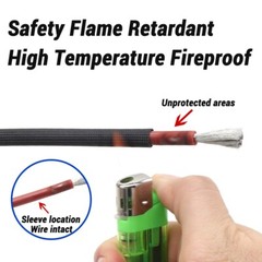 600°C Black HIGH TEMP Fiberglass Sleeving Wire Cable Insulation Tube 1 ~30mm Dia