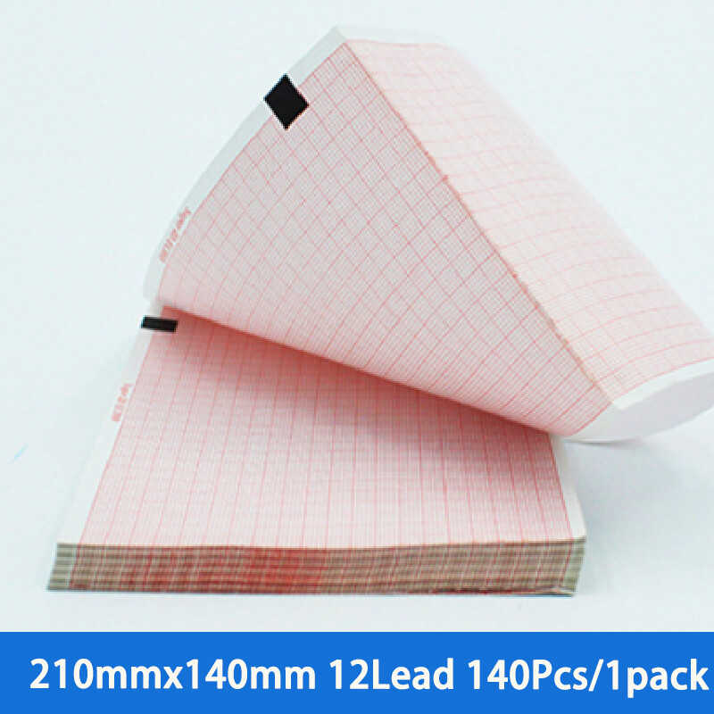 140Pcs/1Pack 12 Lead ECG Thermal Paper ECG printing paper 210mmx140mm-20m