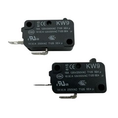 2Pcs – QiAOH KW9 Micro Limit Switch 2-Pins 16A 125/250VAC Normally Open