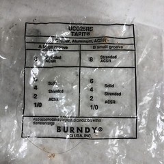Lot of 3 Burndy UCG25RS – ALCU 8-1/08-1/0 (4770)