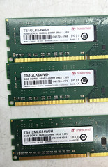 [LOT OF 3] TRANSCEND TS1GLK64W6H / TS512MLK64W6H RAM FAST FREE SHIPPING a