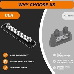 Common Busbar Power Distribution Block Battery Terminal Block Car Ma Size: 10P