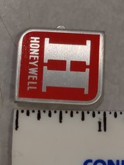 Lot of 4 MH Brown Electronik Badges Emblem Logo Honeywell Electronic