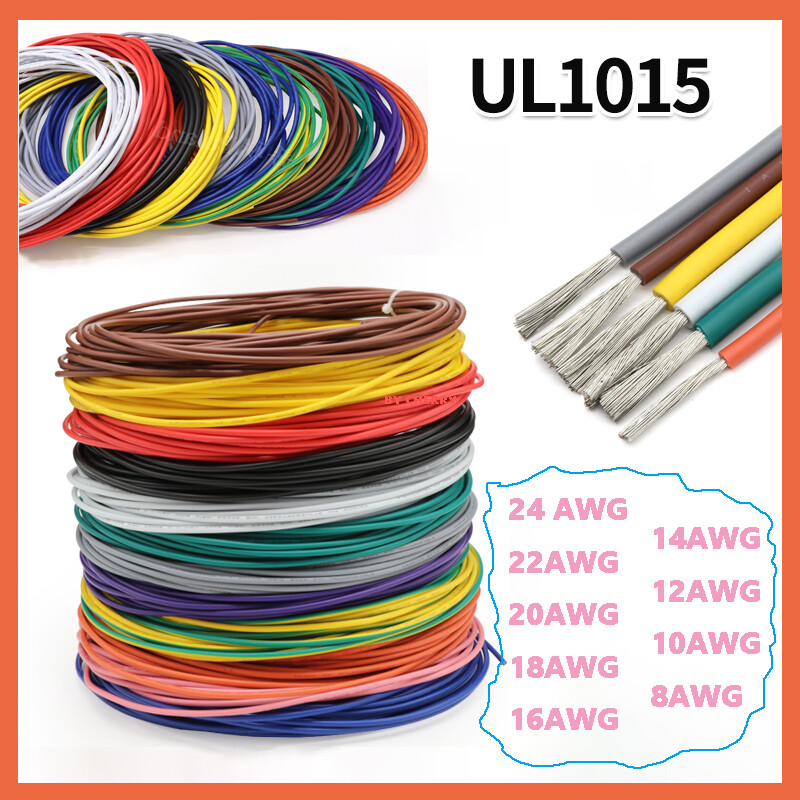 PVC Electrical Cable Wire 24/22/20/18/16/14/12/10/8 AWG Mulitcolor Tin Copper