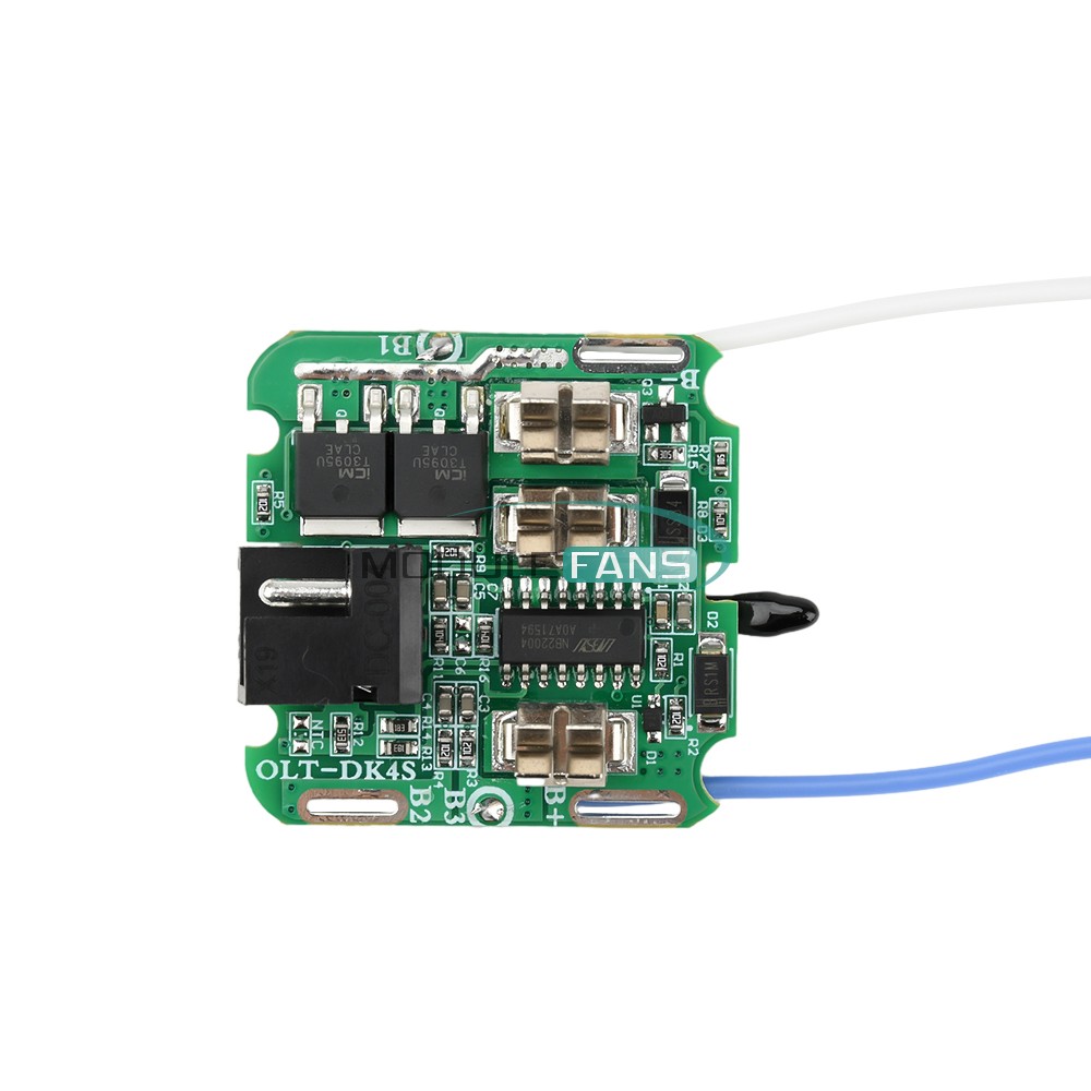 4S 16.8V 30A 18650 Li-ion Battery Protection Board BMS Dual MOS for Power Tools