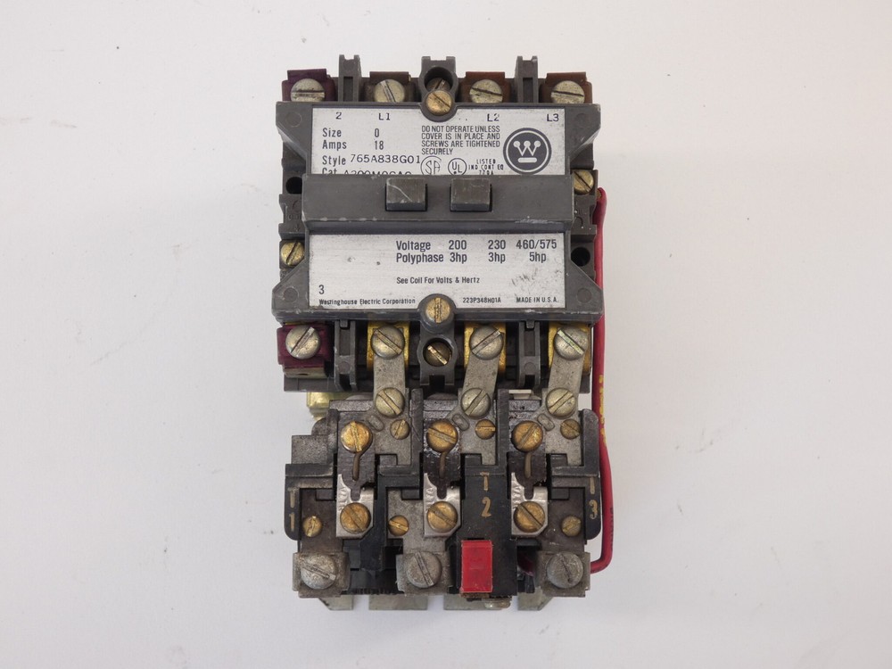 Westinghouse A200M0CAC Non-Reversing Motor Starter 600V Max