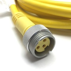 Mencom MIN-3FP-12 Sensor Cordset, Length: 12′, 3-Pin Female, MIN Size