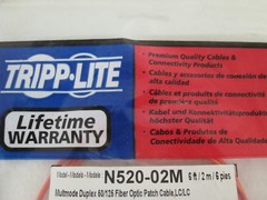 Tripp Lite N520-02M Duplex Multimode 50/125 Fiber Patch Cable (LC/LC), 2m (6′)