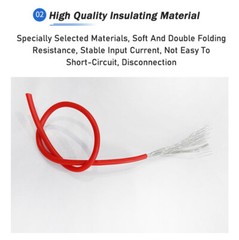 UL 3135 Flexible Soft Silicone Wire Cable 18/20/22 AWG 0.08mm Tinned Copper Wire