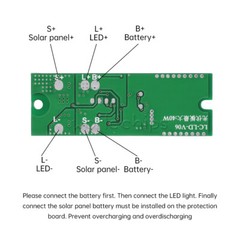 3.2V 3.7V Remote Control Radar Human Body Induction Solar Light Driver Board DIY