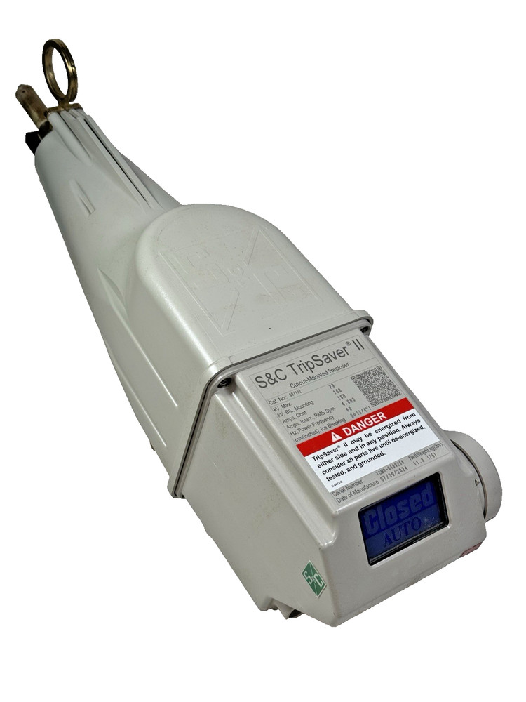 S&C TRIPSAVER II 25KV 100A CUTOUT MOUNTED RECLOSER CAT NO. 997132