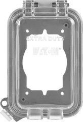 Cooper WIU-1, 1-Gang, Gray, While-In-Use Weather Protective Cover, 1 pc
