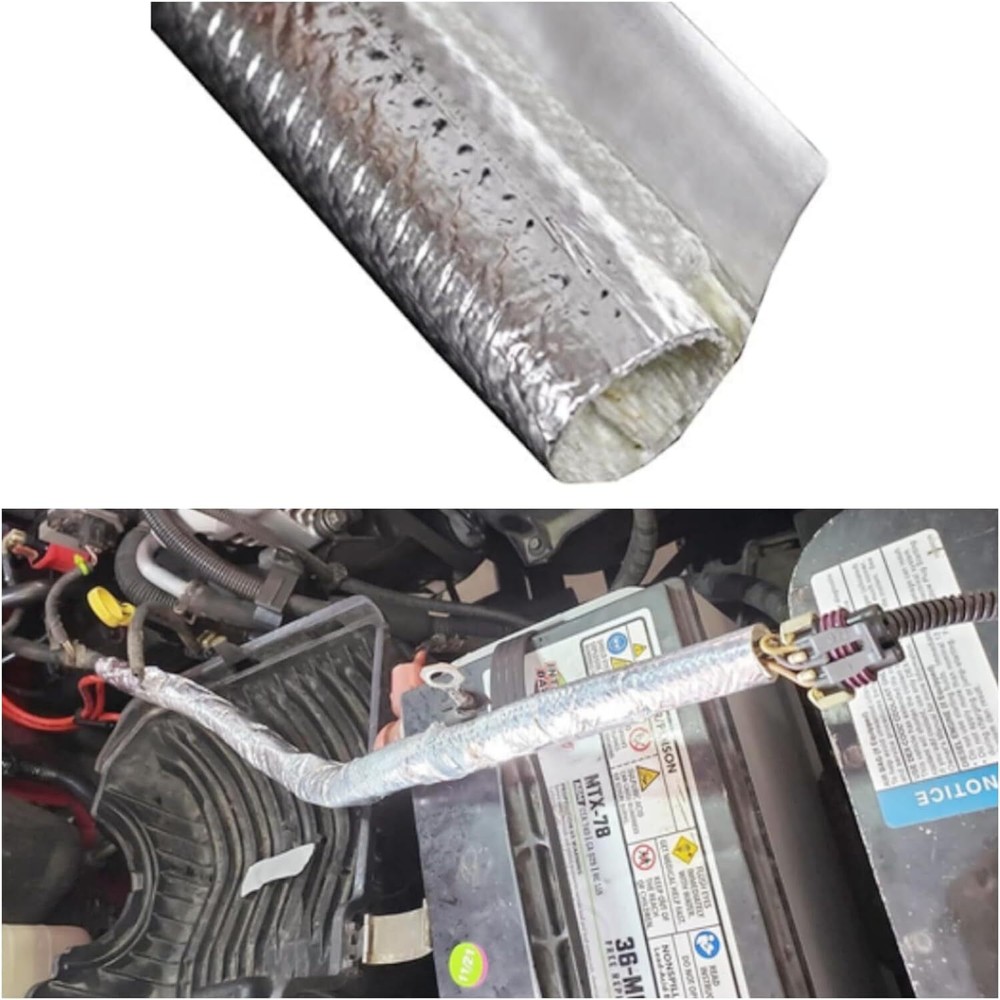 30MM ID Self-wrap Heat Shield Sleeve Thermal Reflective for Cable Wire Hose 1M