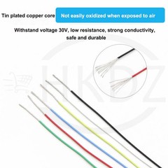 PTFE Cable Wire 26 28 30 32 34 36 38 40AWG Flexible Tinned Copper Cable UL10064