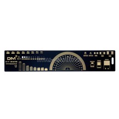 Black Multifunctional 20cm PCB Ruler PCB Measuring Tool Angle Measure Meter