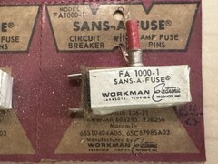 Sans-A-Fuse FA 1000-1 Circuit Breakers Replaces Zenith 136-71, Emerson, Motorola