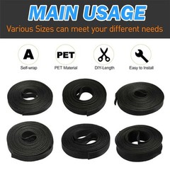5M PET Cord Protector Wire Loom Tubing Cable Sleeve Expandable Braided Sleeving
