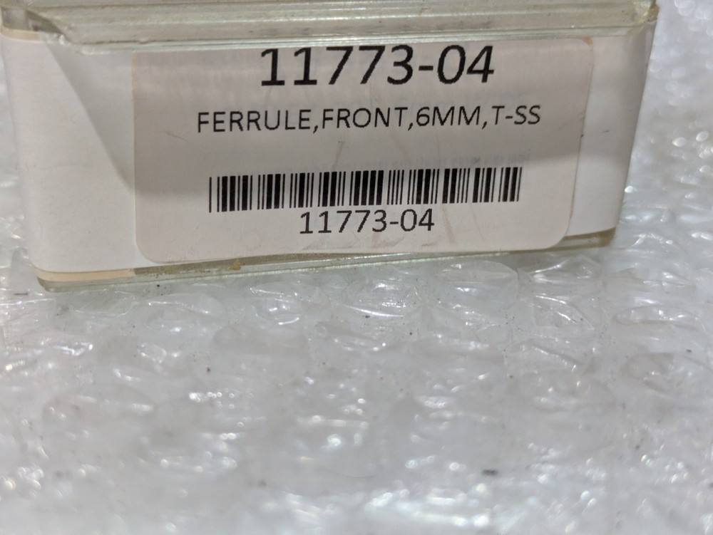 Front Ferrule 11773-04 6mm Stainless Steel Tube Compression Fitting New 2/ORDER