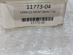 Front Ferrule 11773-04 6mm Stainless Steel Tube Compression Fitting New 2/ORDER