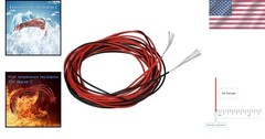 30 Gauge Silicone Wire Red and Black Each 10Ft Flexible 30 AWG Stranded Tinned C