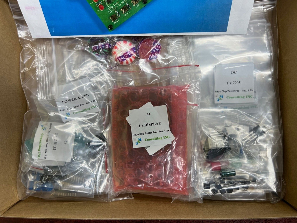 Retro Chip Tester Professional Complete Parts Set – Integrated Circuit Tester
