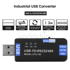 Industrial USB to RS485/RS232 Communication Converter Module CH343G USB-A