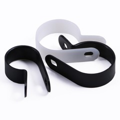 High Quality Black / White Nylon Plastic P Clips – Fasteners for Cable & Tubing