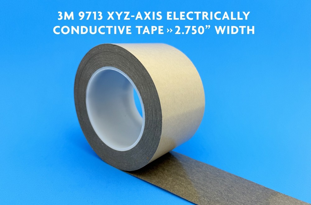 3M 9713 XYZ-AXIS ELECTRICALLY CONDUCTIVE TAPE, 2.75″ WIDE, SOLD BY THE FOOT!