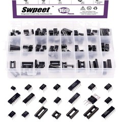 169 Assorted IC Chips with Anti-Static Box – Comprehensive Electronics Toolkit
