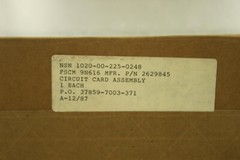 CIRCUIT CARD ASSEMBLY 1020-00-225-0248 2629845 FSCM 9N616 NEW