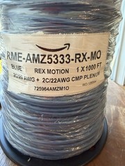 1000FT 2C 20AWG + 2C 22AWG CMP Plenum Blue Cable