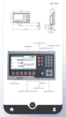 YH800-2P Metal LCD 7inch Digital Readout Linear Glass Scales Encoder 15 language