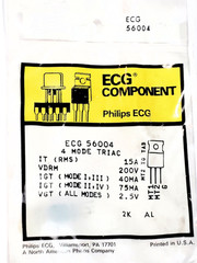 NTE56004 “Original” NTE TRIAC TO-220 1 pc