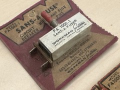 Sans-A-Fuse FA 1000-1 Circuit Breakers Replaces Zenith 136-71, Emerson, Motorola