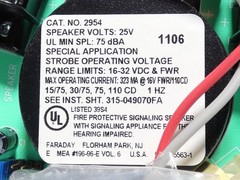 Faraday 2954B1425V 500-699718FA Red Wall Fire Alarm Speaker Strobe – NEW Surp…