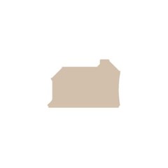 1905070000, WEIDMULLER, End plate (terminals), dark beige, Lot of 10