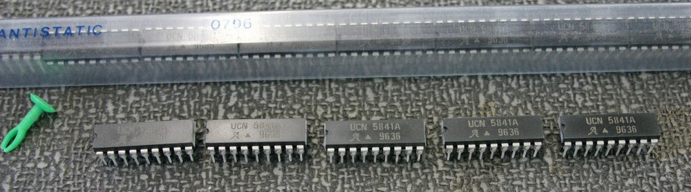5 Pieces UCN5841A Allegro 8 Bit Serial Input Latched Driver 18 Pin DIP IC NOS