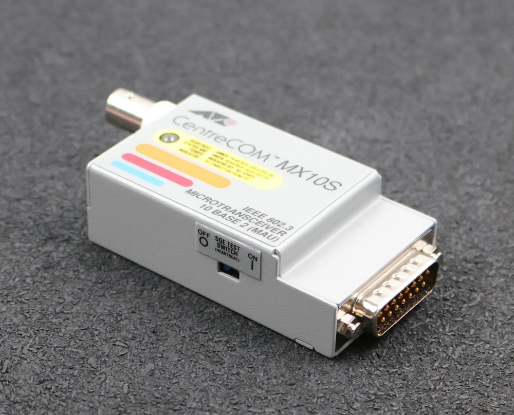 ALLIED TELESIS CENTRECOM Microtransceiver MX10S IEEE 802.3 Unused in Original Box