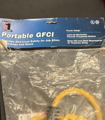 Portable GFCI with Cord – Grainger Item #5YL45 – Brand POWER 1 FIRST
